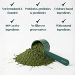 Juno Daily dog supplement scoop and serving size powder