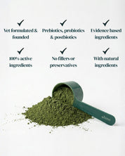 Juno Daily dog supplement scoop and serving size powder